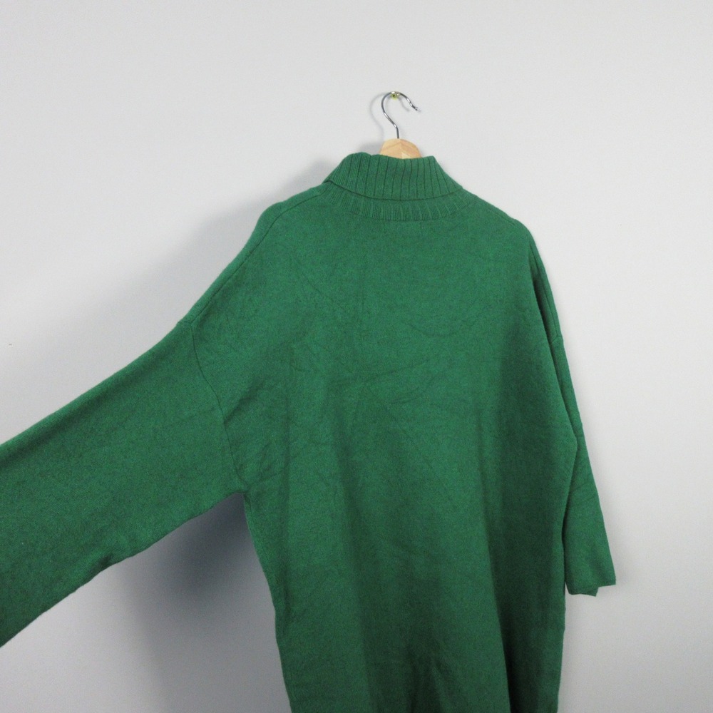 POMANDER PLACE Vivianne Green Turtleneck Oversized Sweater Dress XL 3/4 Length - Picture 8 of 10